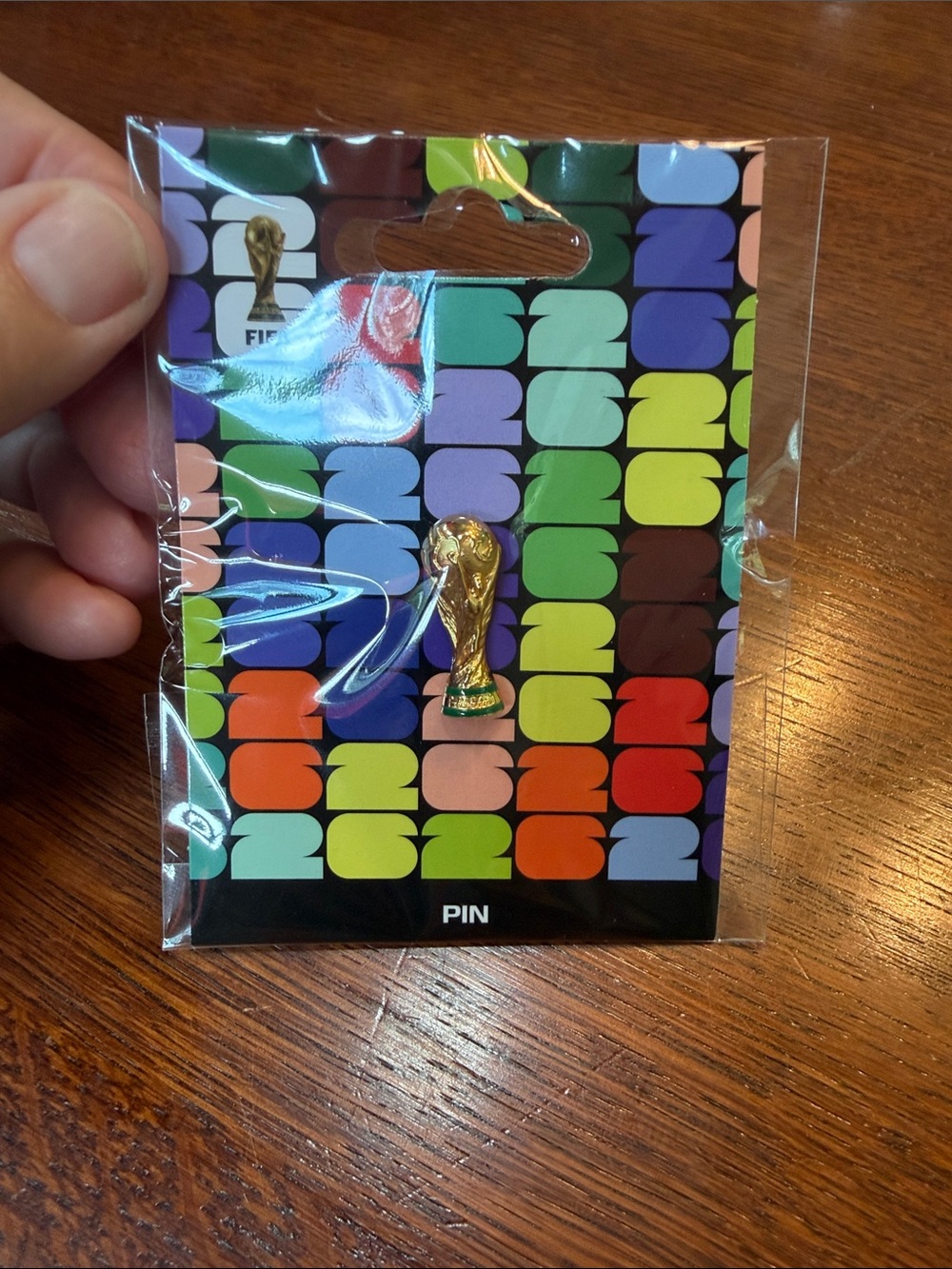 2026 FIFA World Cup Gold Soccer Trophy Enamel Pin - Decorative Collectible